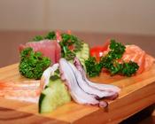 Sushi essen im East Restaurant